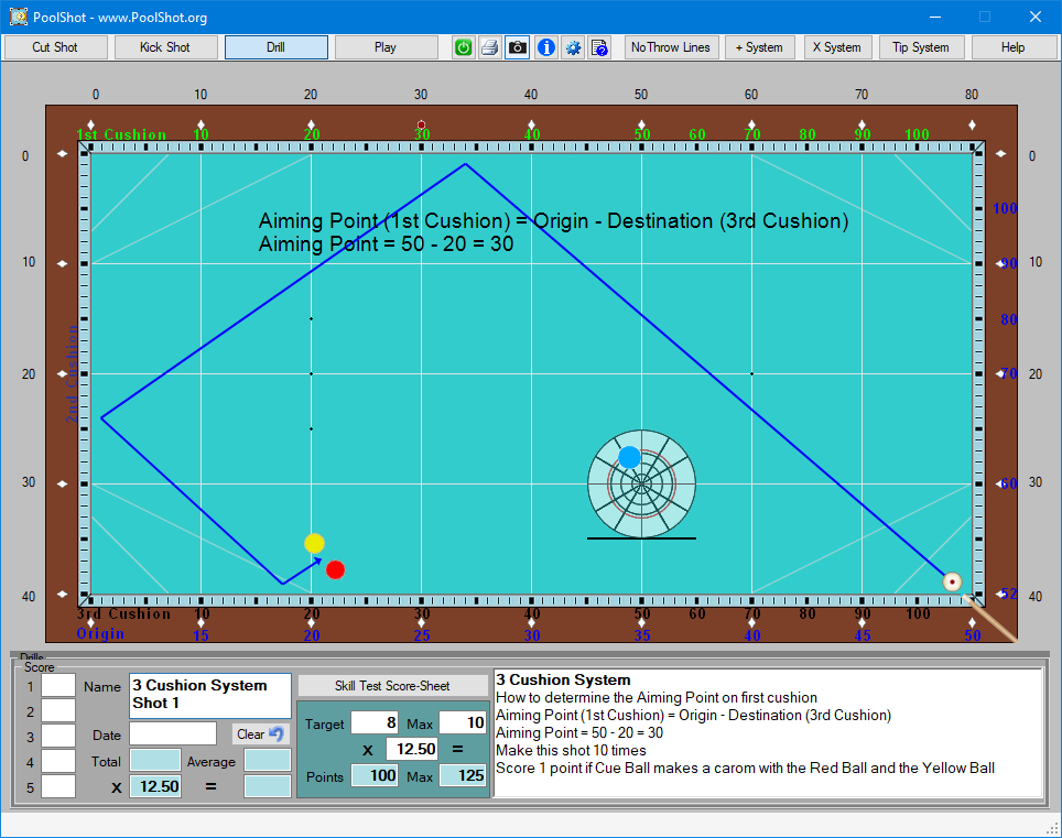 3 Cushion Diamond System Shot 1